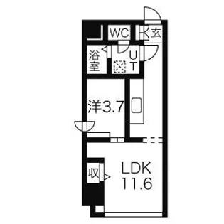 カサトレスネオ【8階】の間取り