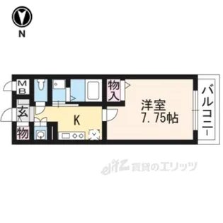 シャルマン御池【2階】の間取り