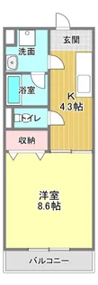 リヴェール【3階】の間取り