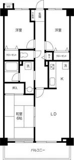 パークヒルズ上井草【3階】の間取り