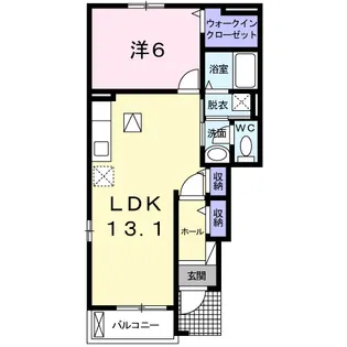 パイン ストリーム B【1階】の間取り