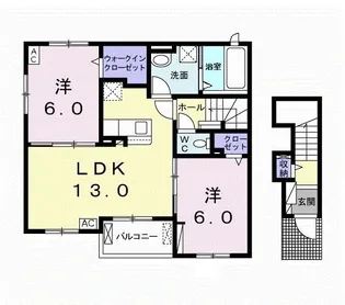 プリマヴェーラ【2階】の間取り
