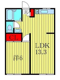 プラザ桜木II【1階】の間取り