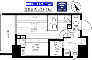 ステージファースト蔵前IIアジールコート【12階】の間取り