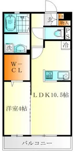 クレールマウント【1階】の間取り
