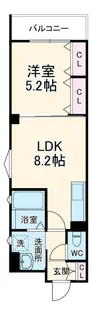 クリエオーレ八雲東【1階】の間取り
