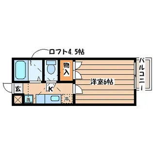 アーバンシティ西多賀【1階】の間取り