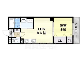 クリエオーレ出口【1階】の間取り