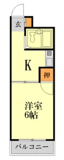 中広ハイム【5階】の間取り