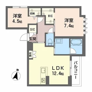 エトリヴィエール【3階】の間取り
