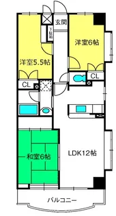 ヒルズ六本木弐番館【10階】の間取り