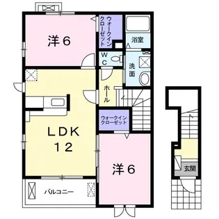 シュエット【2階】の間取り
