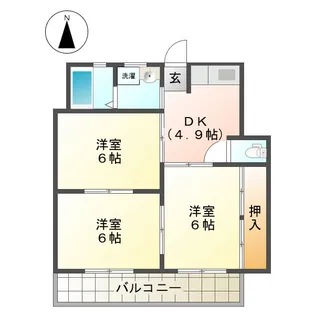 門屋ハイツ【2階】の間取り