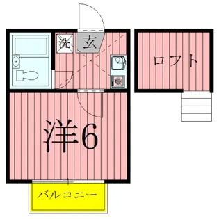 ジュネパレス柏第113【1階】の間取り