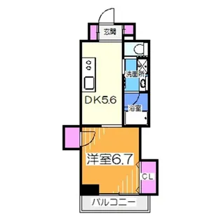 ハイツシリウス【4階】の間取り