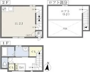 ファヴール木町【1階】の間取り