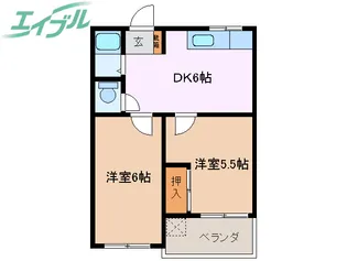 サンリッチ生桑【1階】の間取り