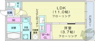 SPARKLE 裏参道【2階】の間取り