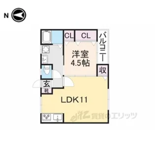 MAYUMIハイツ10番館指月【2階】の間取り
