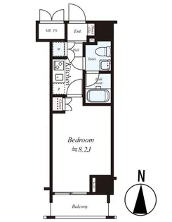 Rising place 南千住【13階】の間取り