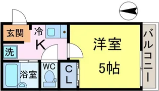 リリーヴェール平和橋【2階】の間取り