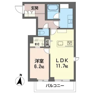 ラフィネ東川口【3階】の間取り