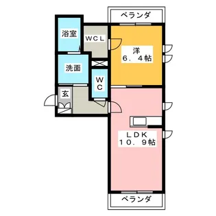 ラフィーナみなみ【2階】の間取り