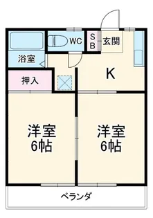 グランドハイツコタケ【2階】の間取り