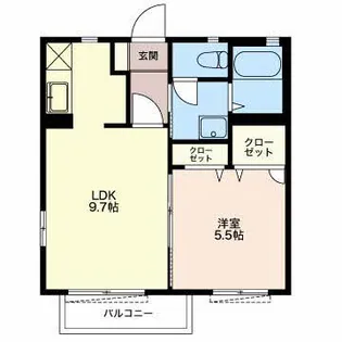 マナティー【1階】の間取り
