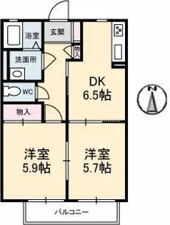 シャーメゾンドラジェD棟【1階】の間取り