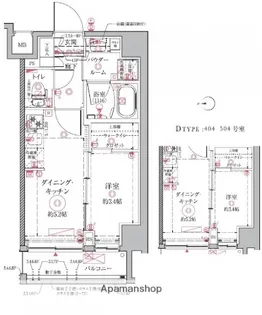 クレイシアIDZ祐天寺【1階】の間取り