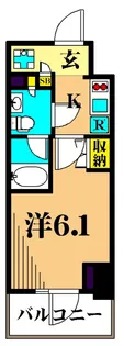 パークキューブ大井町レジデンス【12階】の間取り