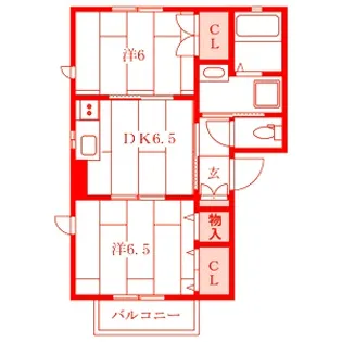 ヴェルドミール【2階】の間取り