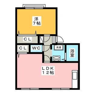 タウニーいほざきC棟【1階】の間取り