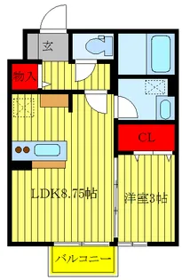 ビリジャン【1階】の間取り