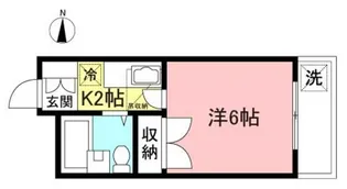 シティーハイツ堀之内【2階】の間取り