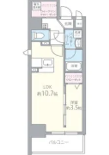 ソシオ心斎橋【4階】の間取り