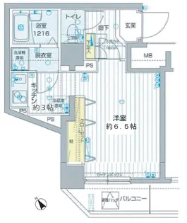 フォレシティ六本木【10階】の間取り