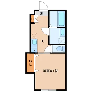 グリュックスハイム文化町I【1階】の間取り