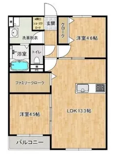 L-Bloom梅満【3階】の間取り