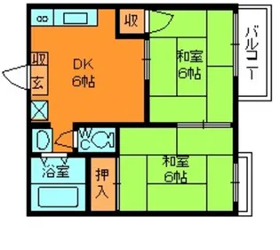 コーポラス一紀【2階】の間取り