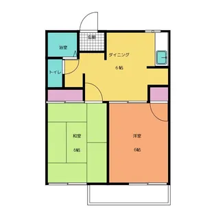サンハイツ見付 A棟【2階】の間取り