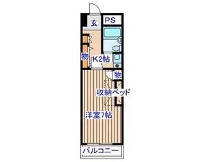 ダイアパレス本町【7階】の間取り