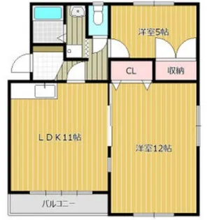 川崎マンション【2階】の間取り
