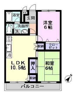 メゾン相川【1階】の間取り
