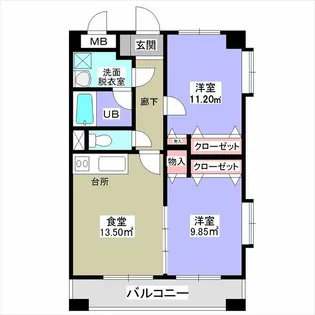 ボナール【3階】の間取り