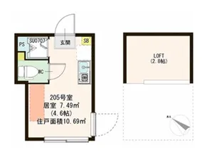 ハーモニーテラス江古田の杜【2階】の間取り