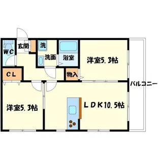 SERENO I【2階】の間取り