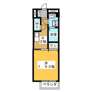アンフィニ大澤 B棟【1階】の間取り