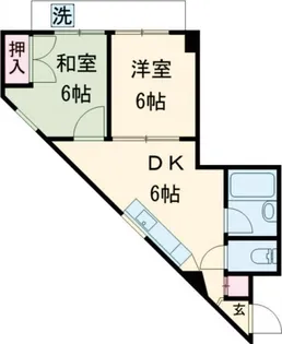 カーサケイワイNo.2【2階】の間取り